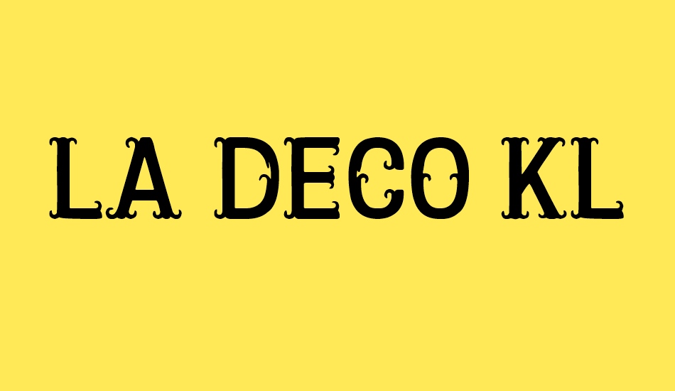 La Deco Klan font big