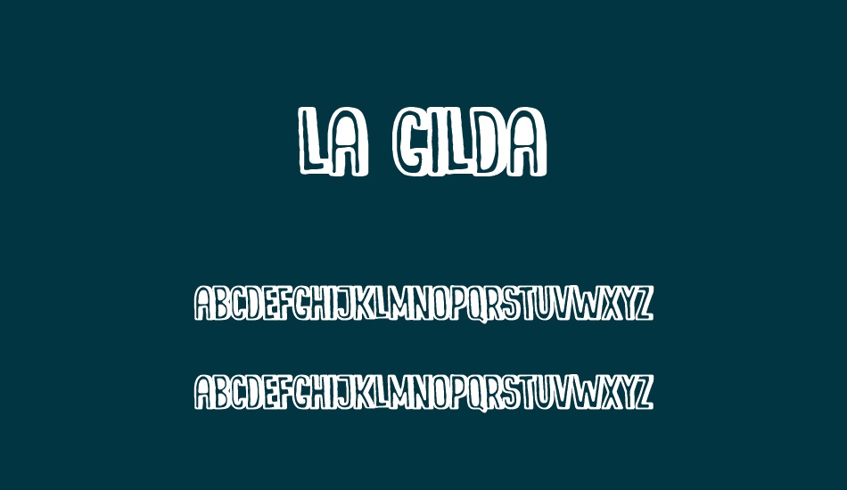 La Gilda font