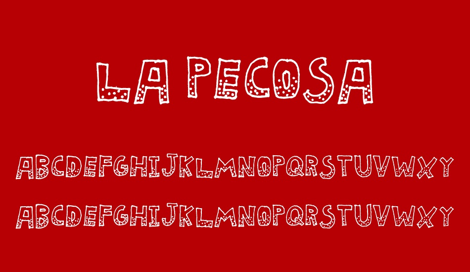 La Pecosa font