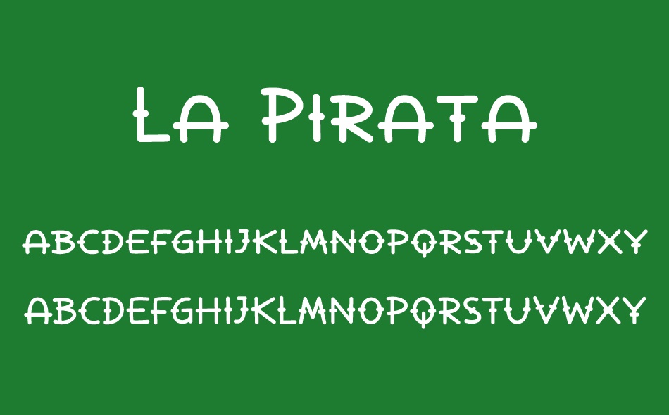 La Pirata font