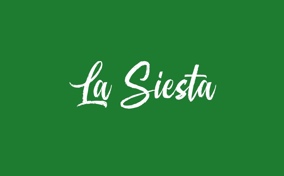 La Siesta font big