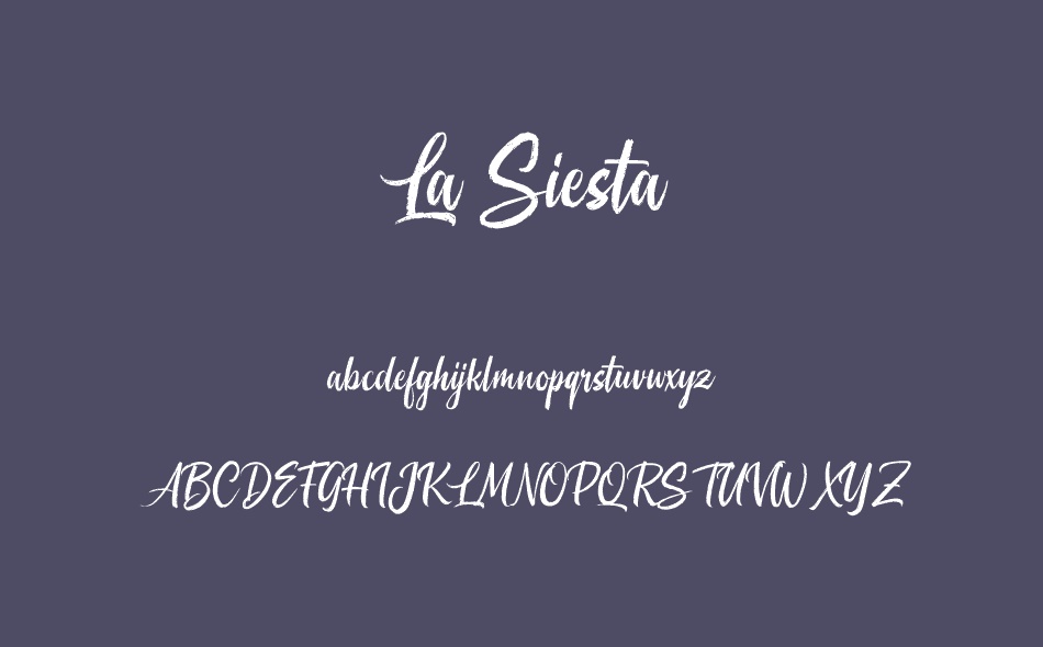 La Siesta font