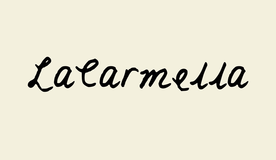 LaCarmella font big