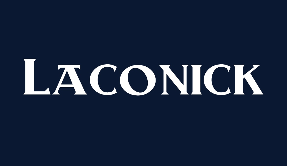 Laconick-NormalA font big