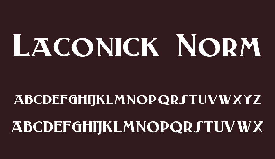 Laconick-NormalA font