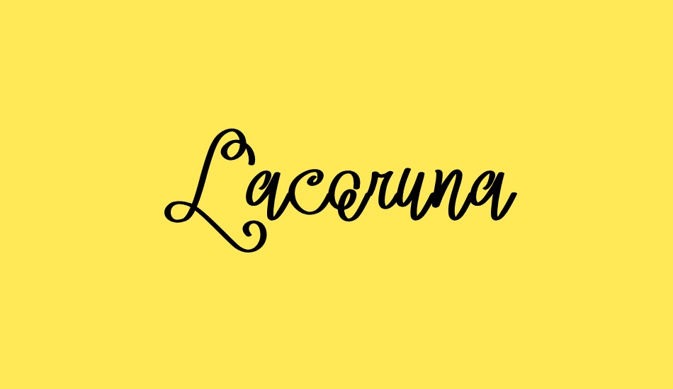 Lacoruna font big