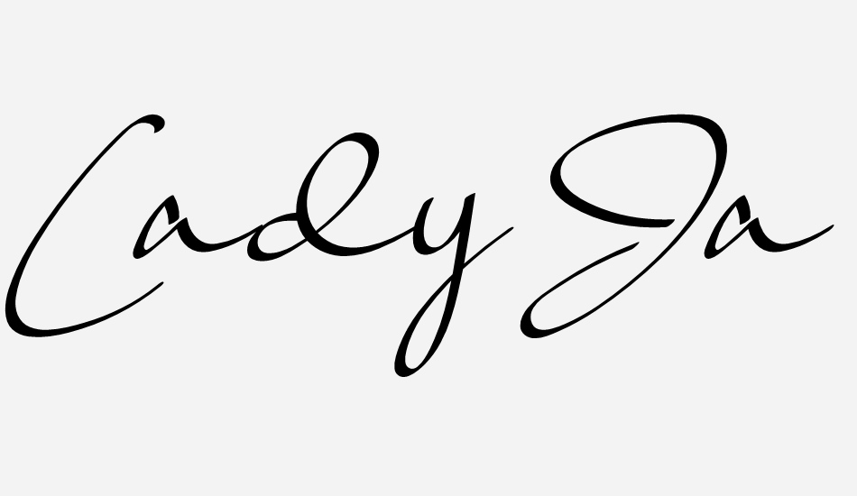 Lady Jasmine font big