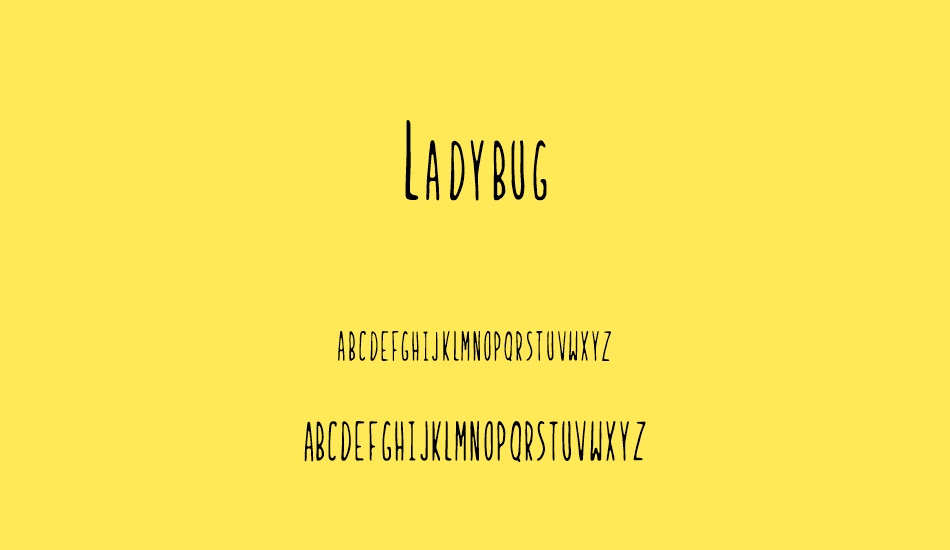 Ladybug font