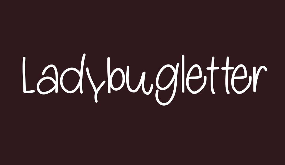 Ladybugletters font big