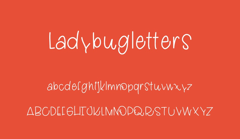 Ladybugletters font