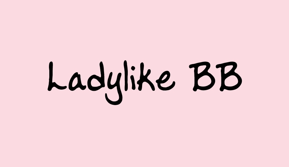 Ladylike BB font big