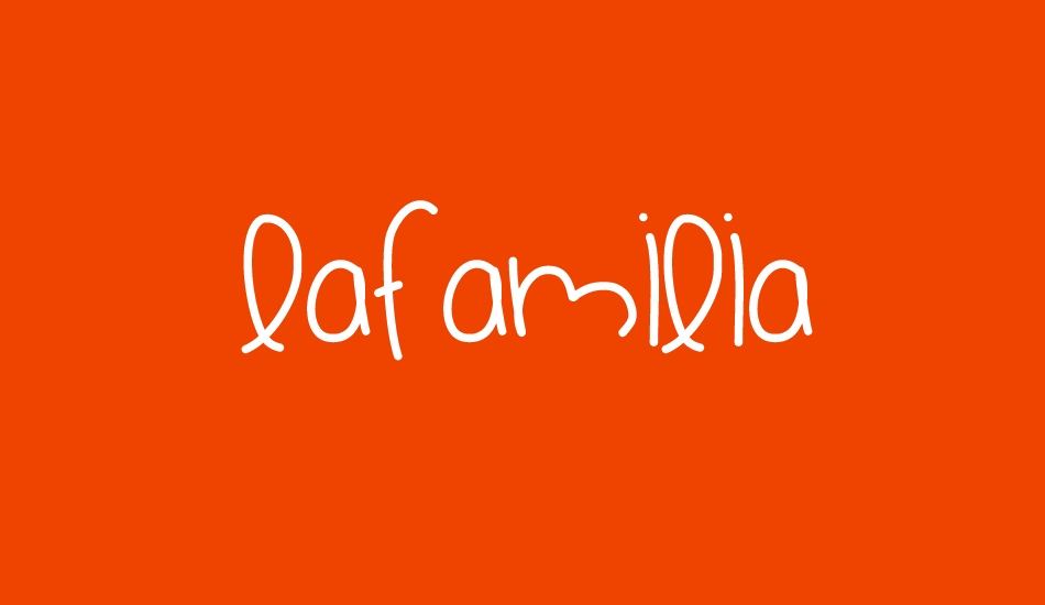 LaFamilia font big