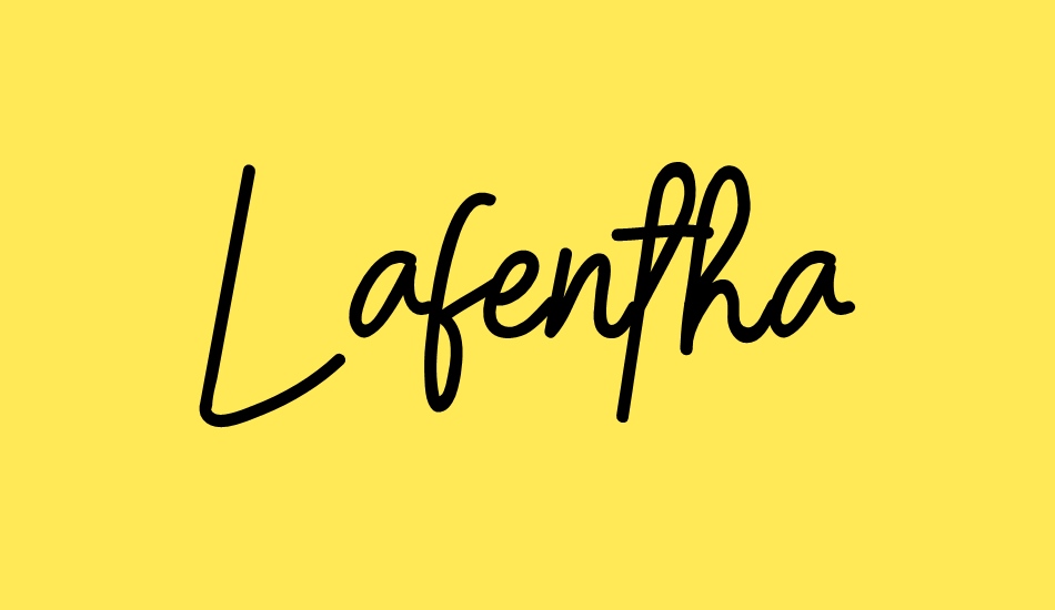 Lafentha font big