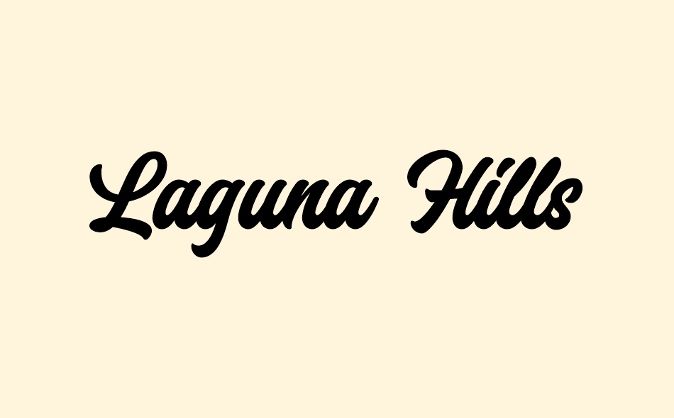 Laguna Hills font big