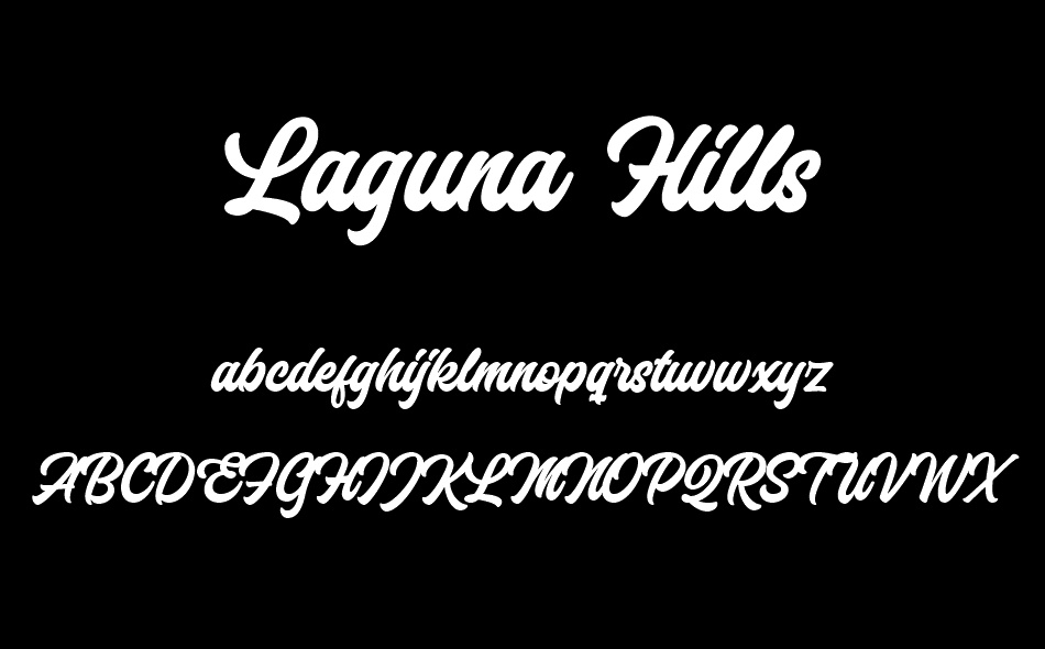 Laguna Hills font