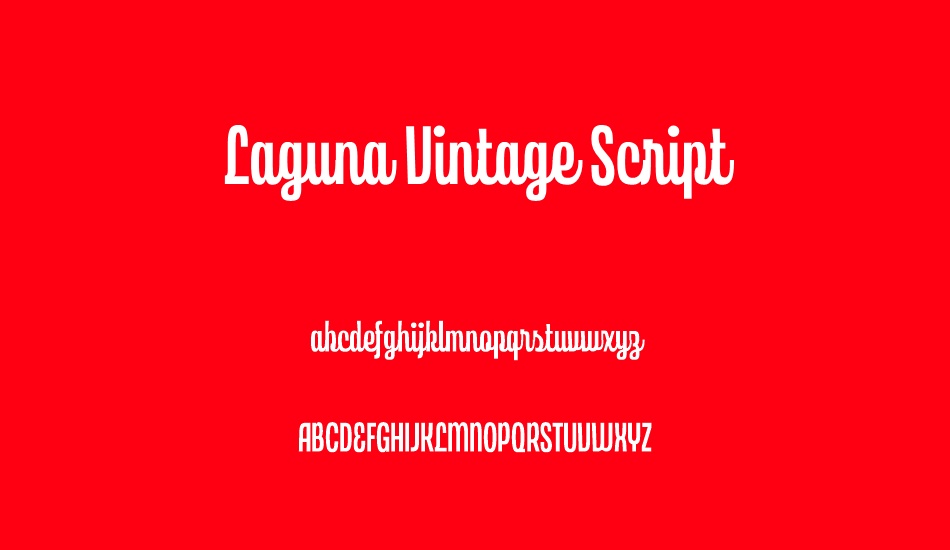 laguna-vintage-script-demo font