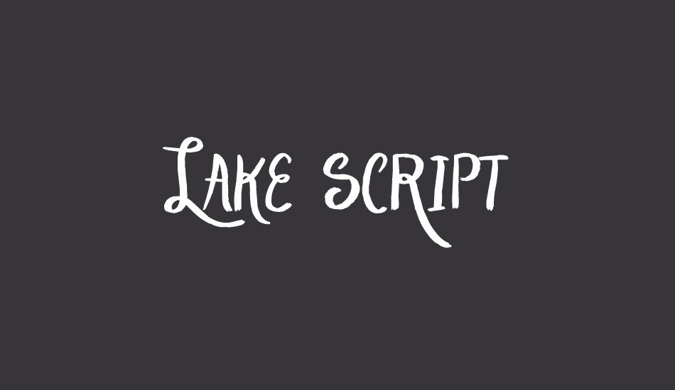 Lake Script font big