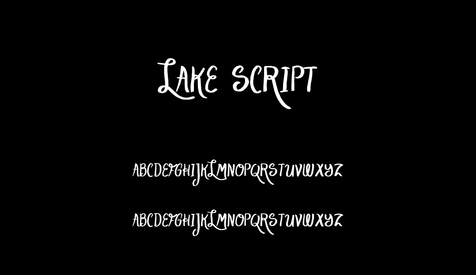 Lake Script font