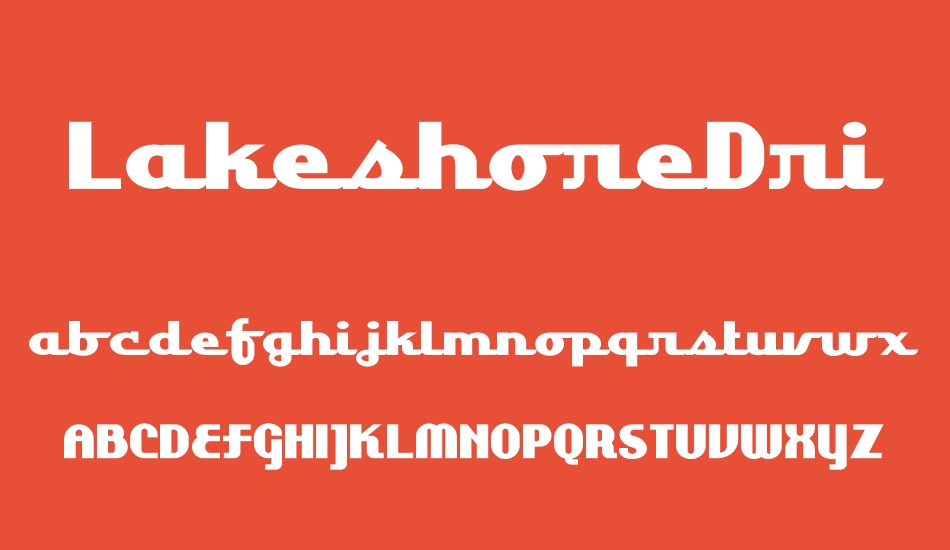 LakeshoreDrive font