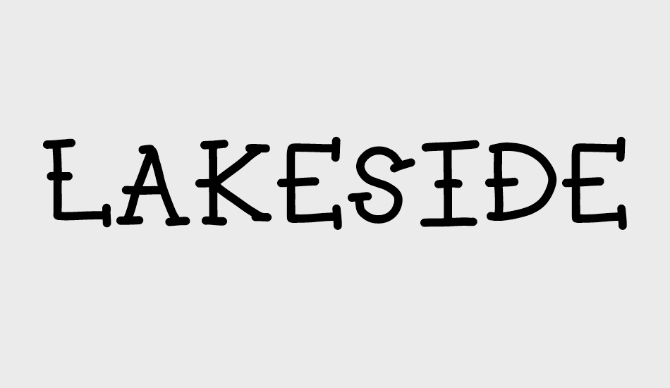 LAKESIDE font big