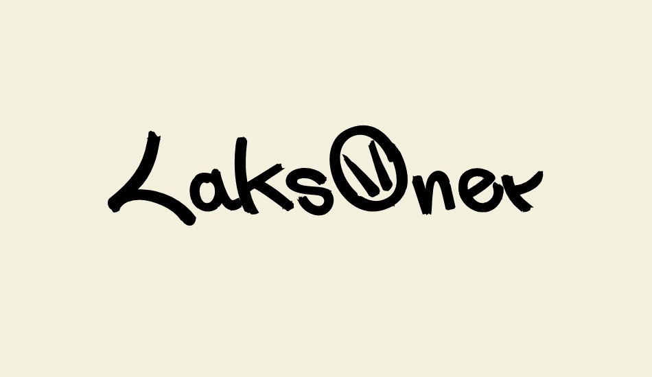 LaksOner font big