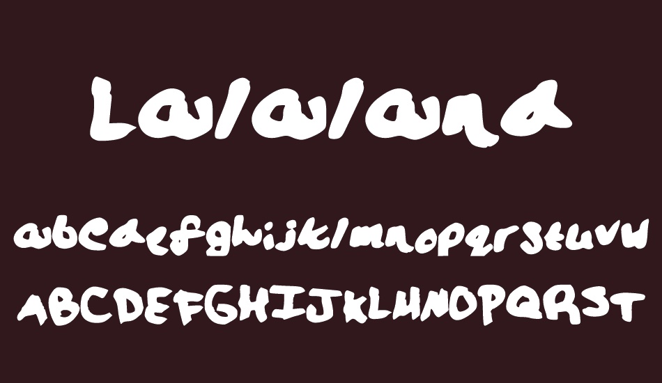 Lalaland font