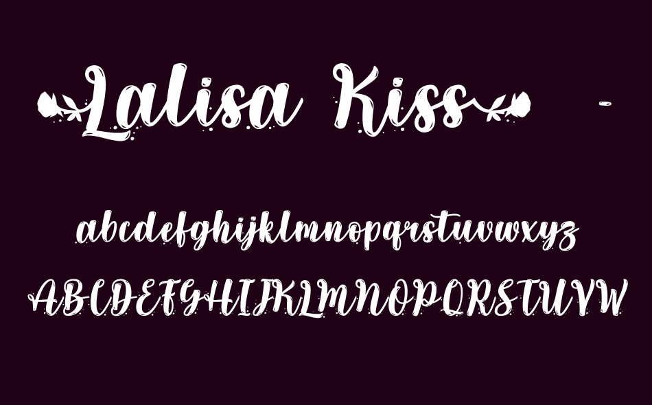 Lalisa Kiss font