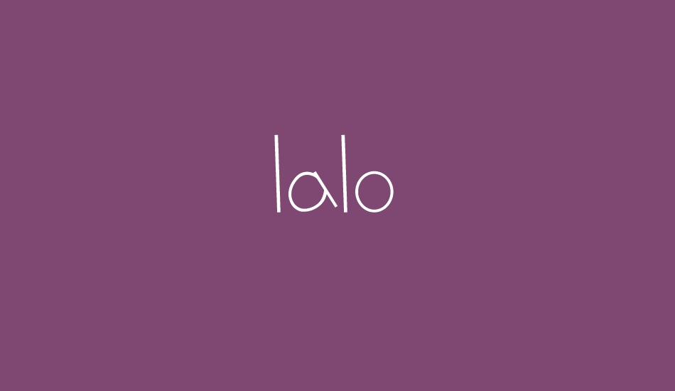 lalo font big