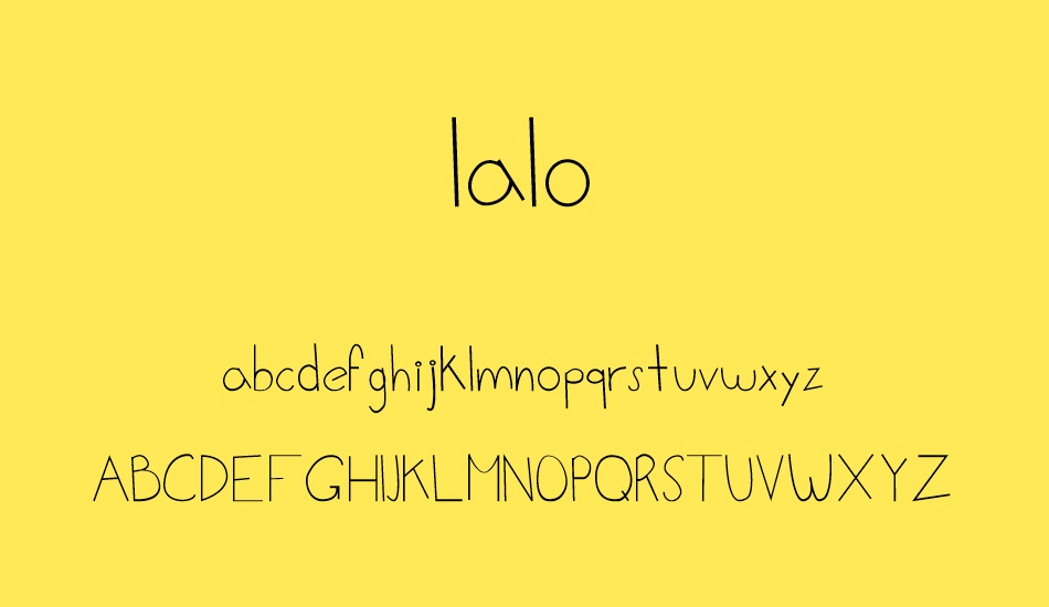 lalo font