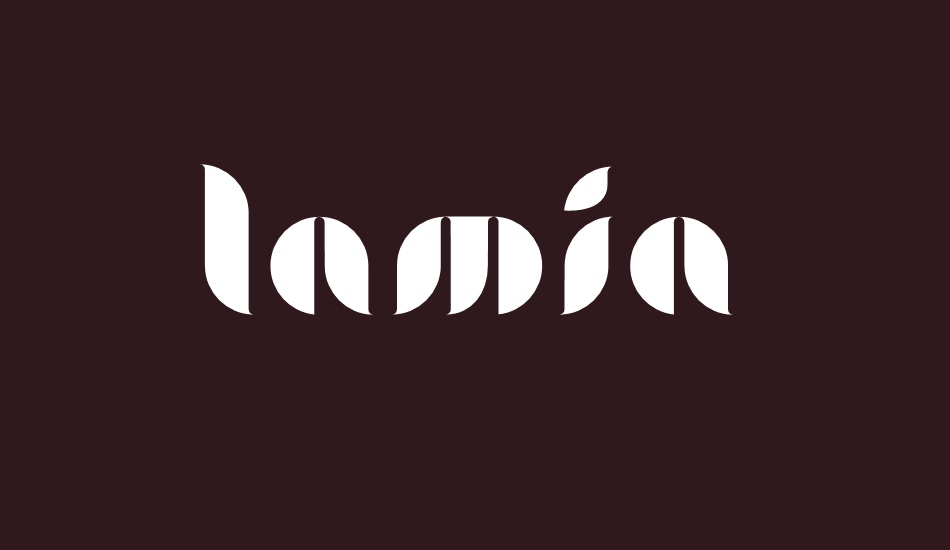 Lamia font big