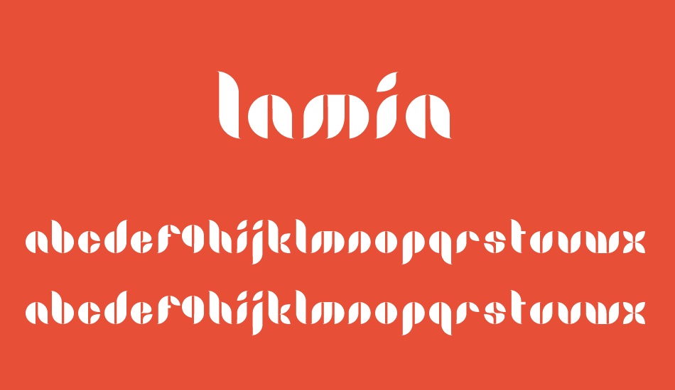 Lamia font