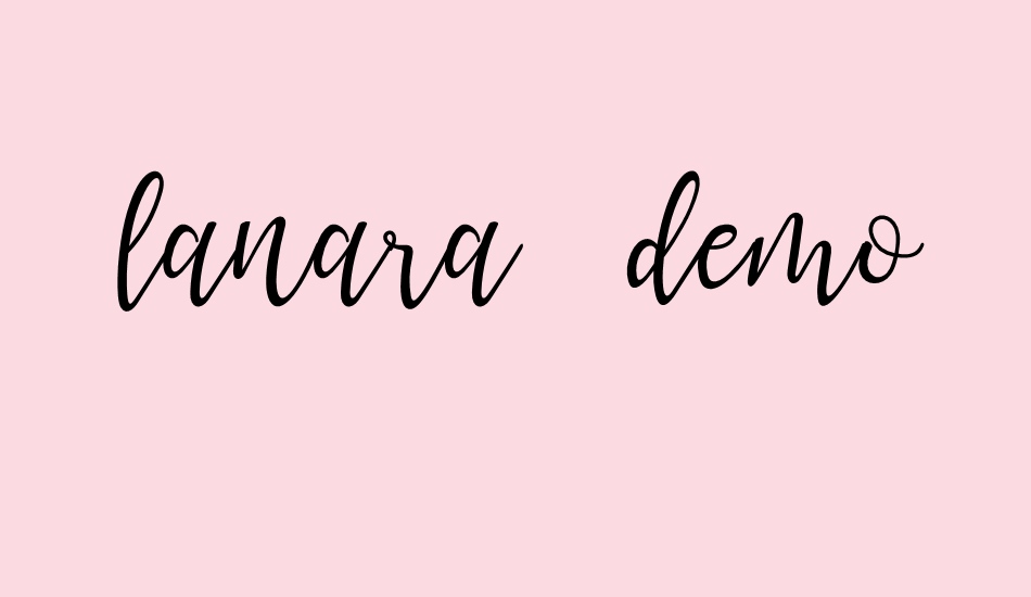 lanara demo font big