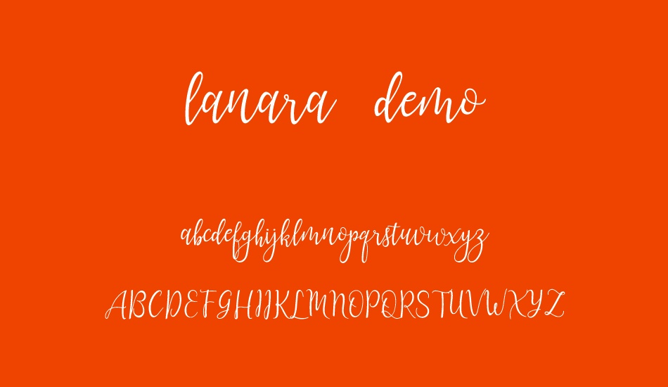 lanara demo font