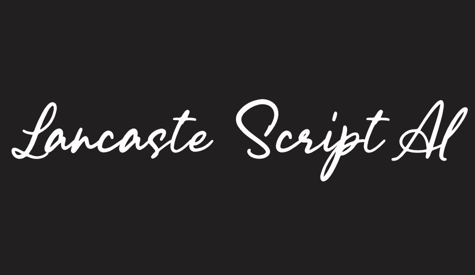 Lancaste Script Alt Demo font big