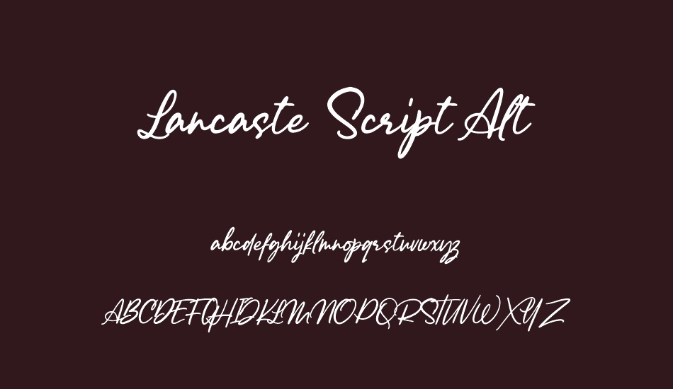 Lancaste Script Alt Demo font