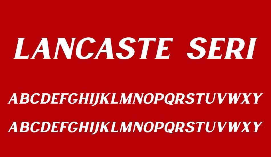 Lancaste Serif Slant Demo font