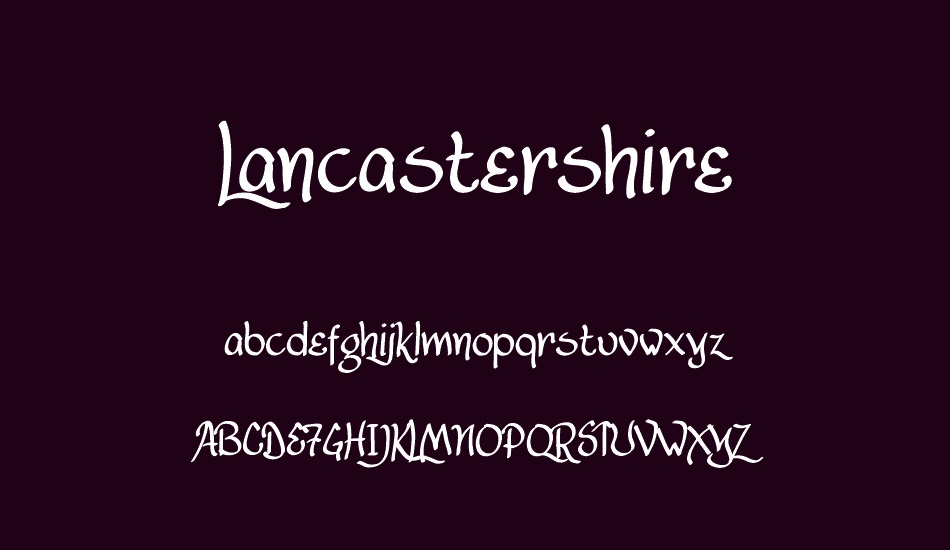 Lancastershire font