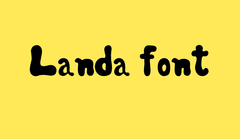 Landa font font big