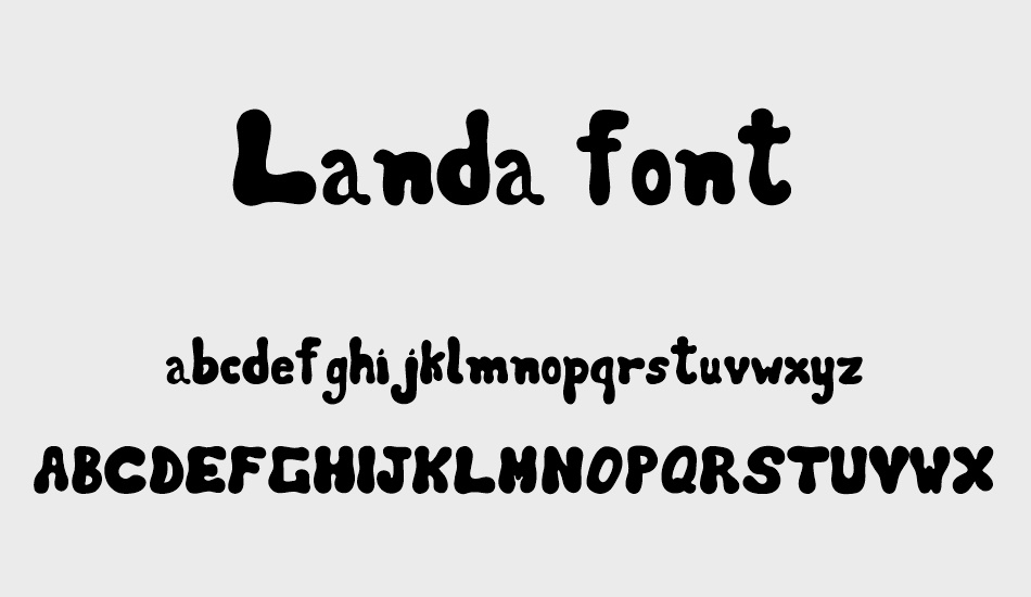 Landa font font