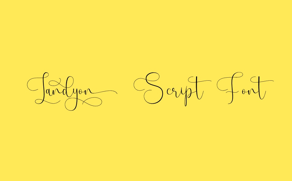 Landyon Script font big