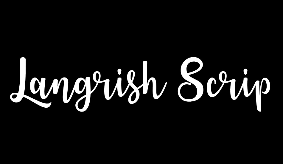 Langrish Script font big