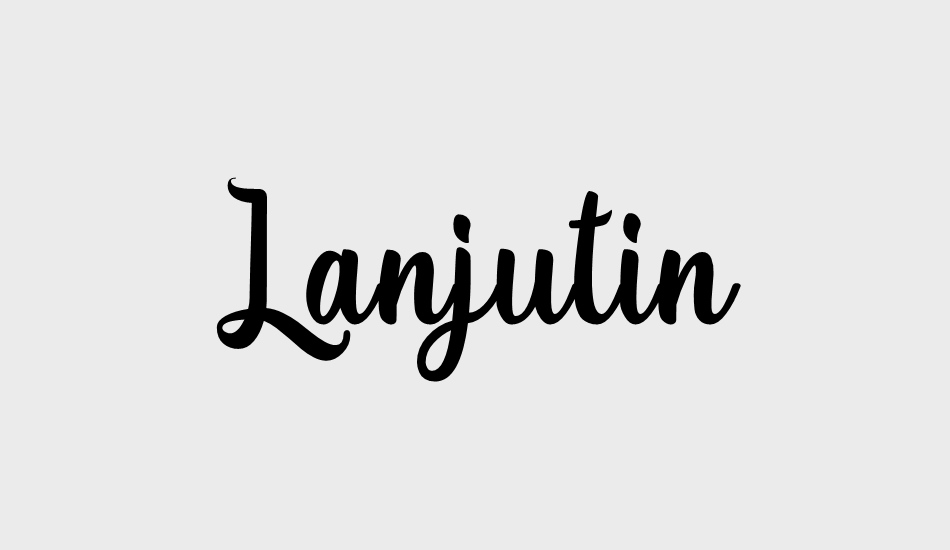 Lanjutin Free Demo font big