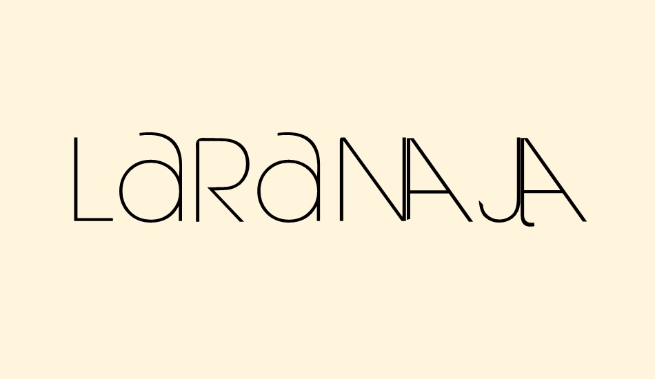 Laranjha Pro Fraco font big