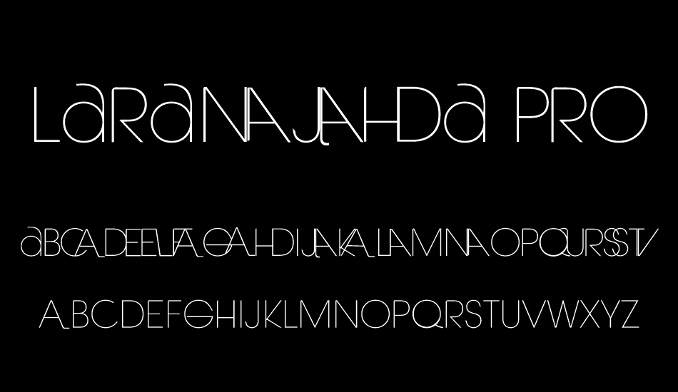 Laranjha Pro Fraco font