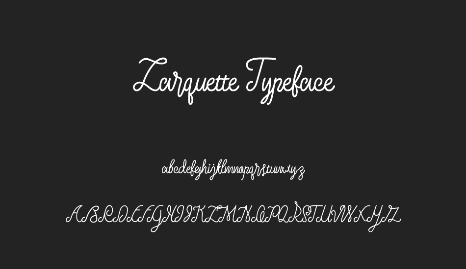 Larquette Typeface font