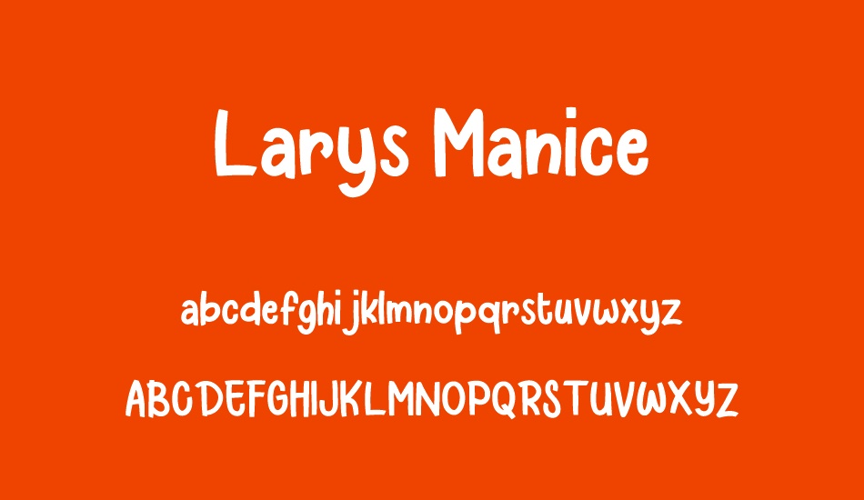 Larys Manice Demo font