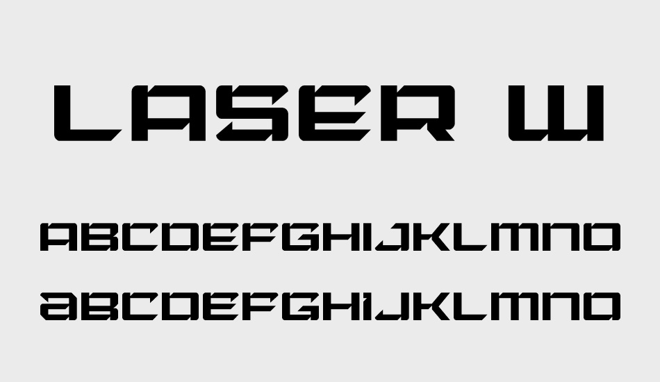 Laser Wolf font