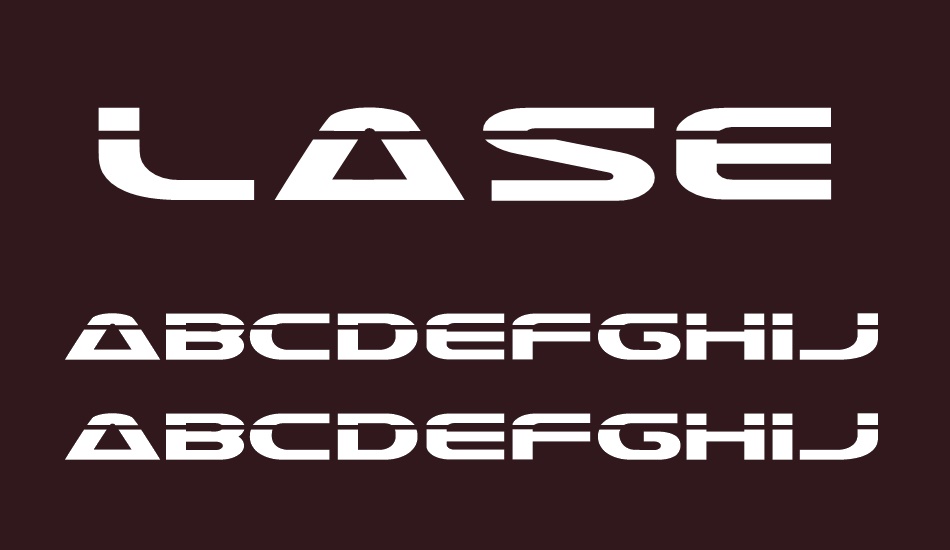 Laserian font