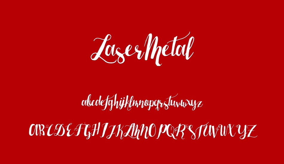 LaserMetal font