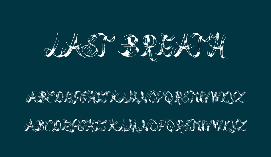 Last Breath font